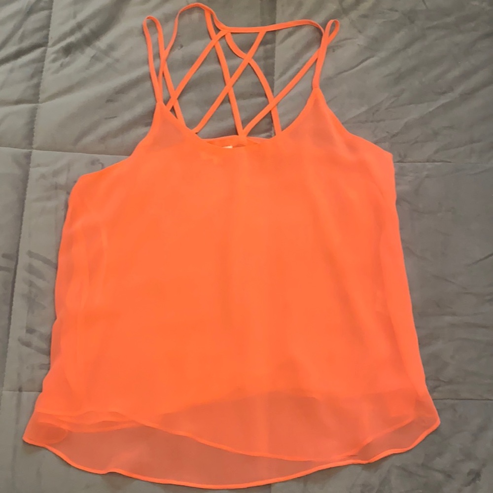 Neon orange top
